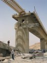 Spectacularly destroyed Al Fatah Railway Bridge